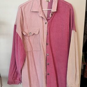 POL Pink Corduroy Jacket
